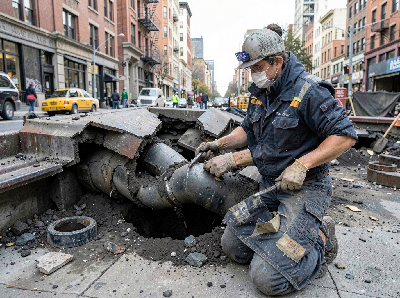 Collapsed Sewer Line in Seattle 98115, WA