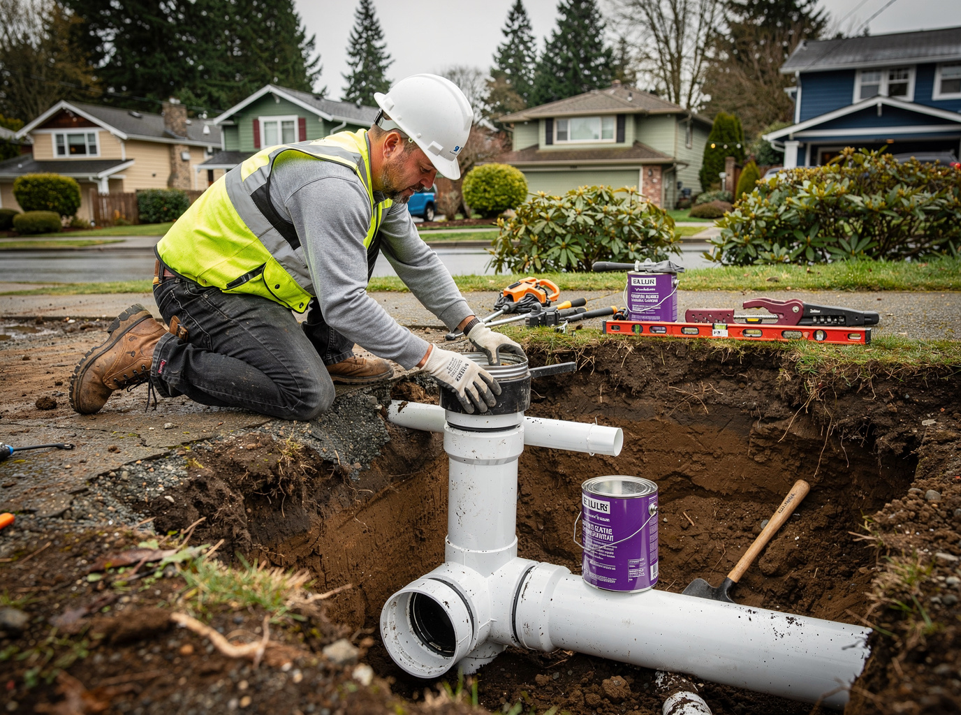 PVC Sewer Pipe Repair in Seattle 98115, WA