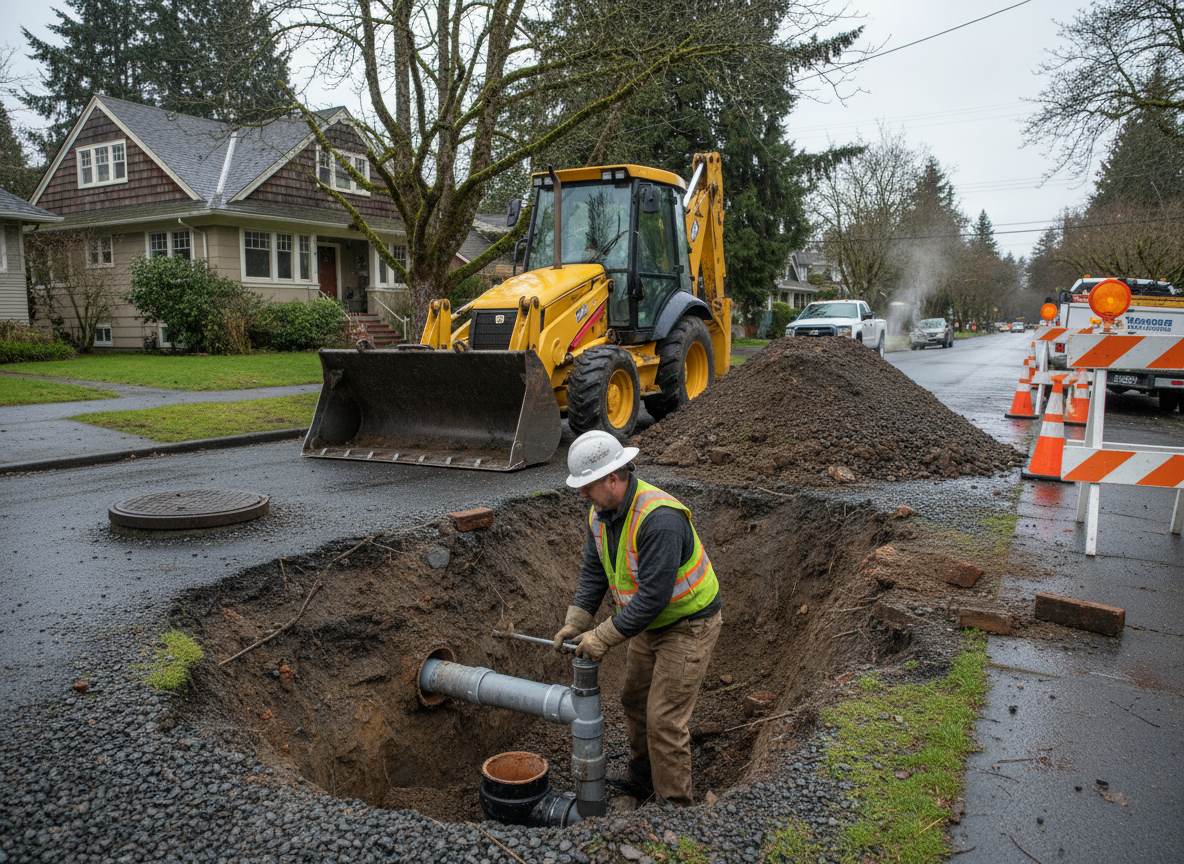 Sewer Line Repair in Sewer line repair in Maple Leaf