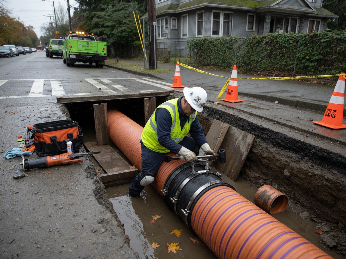 SDR-35 Sewer Pipe Repair in Seattle 98115, WA