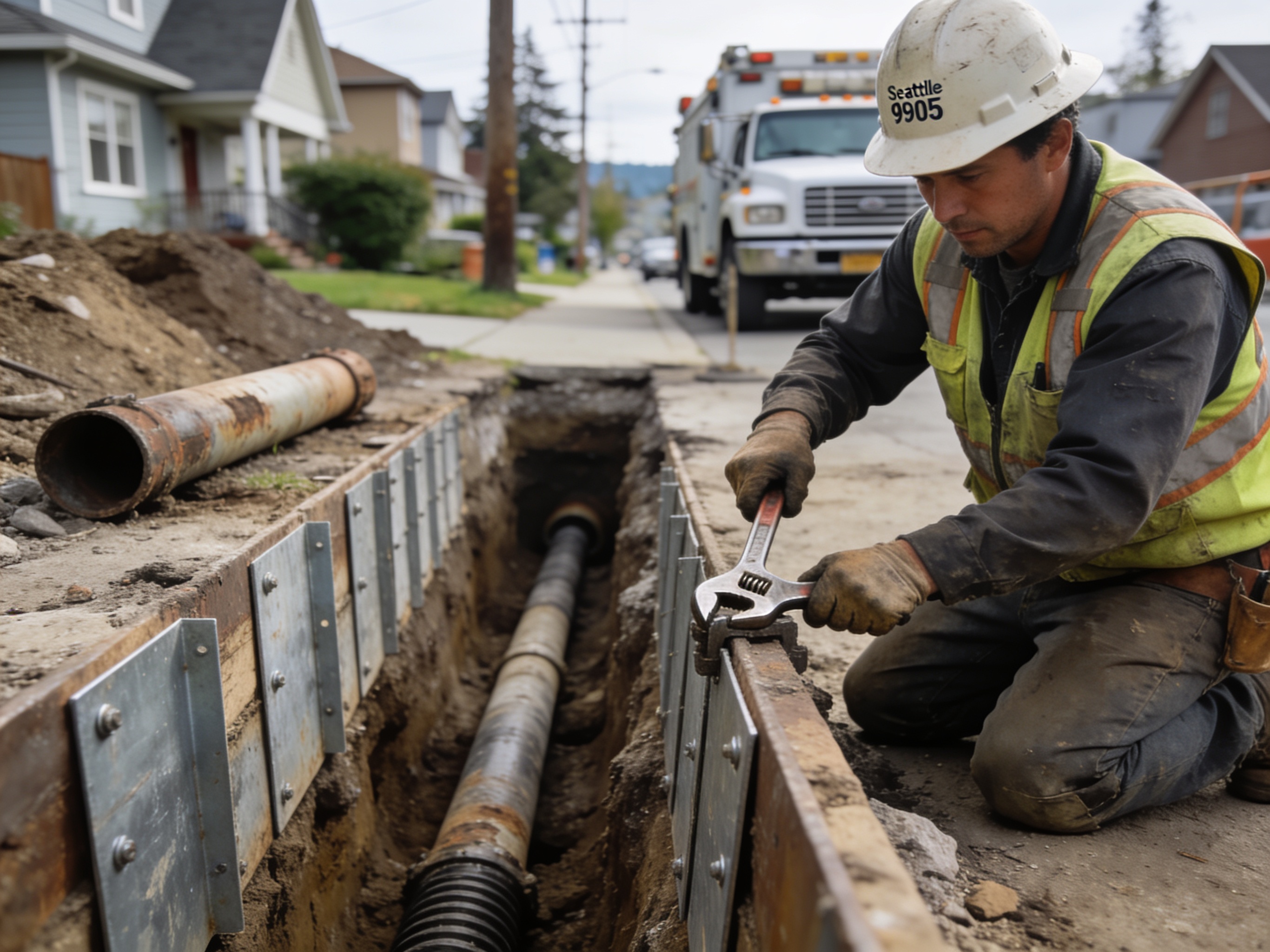 Sewer Line Replacement in Seattle 98115, WA